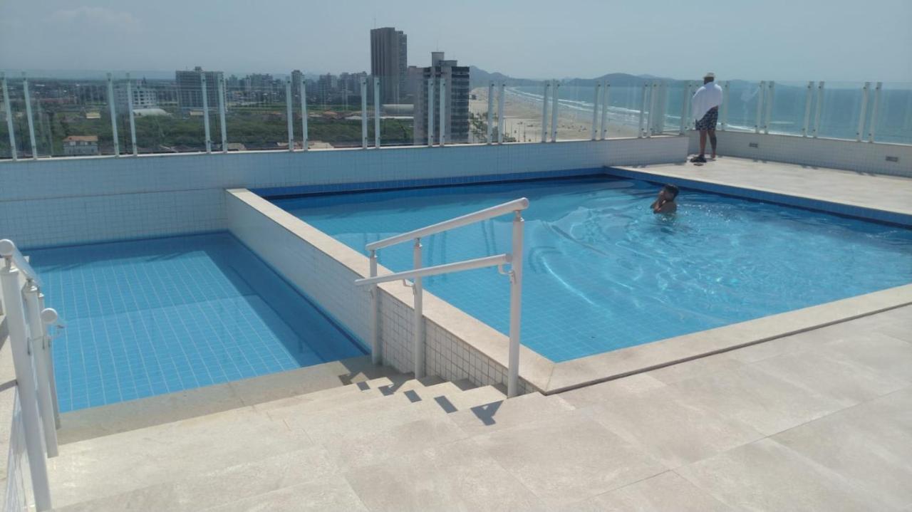 Frente pro mar apartamento completo Praia Grande (Santos) Exterior foto